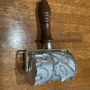 Vintage Monopol Auro Christmas cookie cutter roller German Animal 1960s 1970s